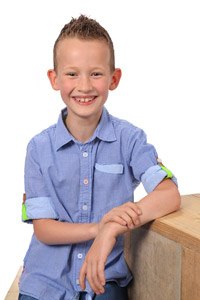 Schoolfoto achtergrond wijzigen, roulerende voorbeelden