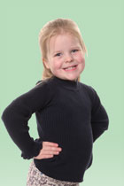 Mint groene schoolfoto achtergrond halfportret