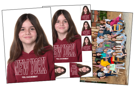 Schoolfoto fotopakket 3 vellen van 13x19cm