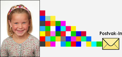 Je schoolfoto digitaal ontvangen, mogelijk in 2 resoluties: maximaal en beeldscherm / social media.