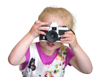 Peuter met camera