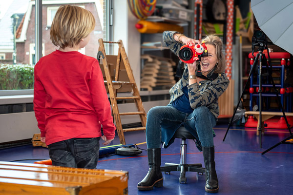 Fotograferen met studio in de school